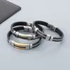 Pulsera de Acero de Titanio para Mano Transfronteriza Pulsera de Acero Inoxidable y Silicona para Hombre Moda Hip-Hop Pulsera de Personalidad Venta al por Mayor