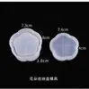 Molde de Resina de Cristal DIY Papoula Caixa de Armazenamento Coração Suporte de Exibição Redondo Caixa de Armazenamento de Joias Molde de Silicone
