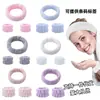 Faixa de Cabelo e Pulseira de Flanela Cor Lisa Três Peças para Lavagem do Rosto Feminino Pulseira de Pelúcia Amazon Transfronteiriça