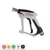 Pistola de pulverização nova transfronteiriça lavadora de carros de alta pressão doméstica pistola de água válvula de latão conector fêmea de aço inoxidável de 1/4 com bico de 5 cores