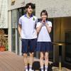 Uniformes de ensino médio, uniformes de verão de manga curta, camisetas esportivas de ensino médio, primavera, fabricantes em estoque, atacado