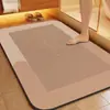 Alfombrilla Absorbente Moderna Minimalista de Tierra de Diatomeas para Baño de Casa, Entrada, Antideslizante, Resistente a la Suciedad y de Fácil Cuidado