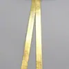 Corda de Couro Brilhante Dourada e Prateada Material Corda de Couro Artesanal Colar de Corda de Couro Corte em Tira Tira Acessórios para Roupas de Bebê Couro PU