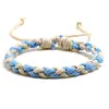 Pulseras de Pareja Coloridas de Venta Caliente Transfronterizas, Pulseras Tejidas Personalizadas de Estilo Étnico, Pulseras Sencillas de Estilo Coreano Frescas Pequeñas para Estudiantes