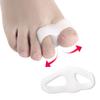 Separador de Dedos de Doble Bucle en Stock para Uso Diurno y Nocturno, Separador de Dedos Superpuestos para Hueso del Dedo Gordo, Corrector de Hallux Valgus, Enderezador de Dedos