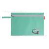 Bolsa de Arquivo com Zíper para Escritório Yiyimei Porta-Moedas Bolsa de Arquivo com Zíper Lateral Bolsa de Mão Portátil em Tecido Oxford