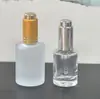 Botella Vacía de Esencia al por Mayor de 30ml Redonda Recta Fondo Grueso Spray Cosmético Varios Aceites Esenciales Botella de Vidrio para Líquidos Sub-Embotellado