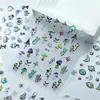 Nuevas Pegatinas 5D Estéreo en Relieve para Uñas Halloween Hongo Fantasma Araña Oscura Calavera Murciélago Pegatinas Góticas para Uñas