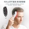 Nuevo aplicador eléctrico para el crecimiento del cabello iones negativos cuidado del cabello peine de salud microcorriente EMS peine de masaje con vibración de luz roja y azul