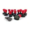 Carcasa atómica HA roja y negra con almohadilla fotosensible de 7 mm material de almohadilla fotosensible sello redondo rojo y negro con almohadilla fotosensible sello de carcasa atómica