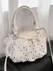 Bolso tipo cubo grande de pliegues transfronterizos fresco y dulce con lunares, nuevo bolso de hombro y cruzado de moda estilo coreano 2026