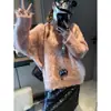 Mochi Toque de Nuvem Macio e Preguiçoso Estilo Gola Redonda Peludo Solto Quente Suéter Malha Mq1033