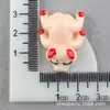 Materiales de Cerdo y Conejo, Pegamento de Crema, Lindos Accesorios para el Cabello, Fundas para Teléfono, Accesorios de Resina de Dibujos Animados, Adornos para el Cabello, Zuecos al por Mayor