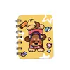 Cuaderno de espiral de perro Dachshund lindo A7 Portátil Cuaderno en blanco para vocabulario Dibujo Animado Papelería para Estudiantes Pequeño Regalo Bloc de Notas