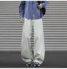 Pantalones cargo holgados para hombre para primavera y verano, talla grande, pantalones casuales de pierna ancha estilo americano, estilo japonés, finos y modernos