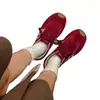 Nueva colección de otoño de zapatos casuales: Tenis estilo retro de Forrest Gump para mujer, con diseños color-blocking, versátiles para varios atuendos y hechos de piel suave, con suela gruesa