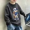Moletom infantil para outono, primavera e outono para crianças maiores, nova coleção infantil 2026, blusa tie-dye infantil, suéter infantil, moderno