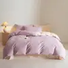 Conjunto de Roupa de Cama de Algodão Xinjiang Genuíno, Cetim, Fibra Longa, Escovado, Algodão Puro, Capa de Edredom, Lençol de Elástico, Dormitório Estudantil, Conjunto de Três Peças, Conjunto de Quatro Peças