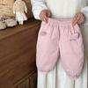 Pantalones de Plumas para Bebé 2026 Invierno Nuevo Estilo Pantalones para Bebé 90% Plumón de Pato Blanco Ropa de Abrigo Cálidos de Invierno Pantalones Largos Clase a