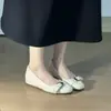 Bailarinas con hebilla interior para aumentar altura estilo francés para mujer, nueva colección otoño 2026, zapatos Mary Jane estilo ballet sin cordones