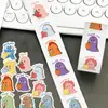 500 Hojas/Rollo Pegatinas de Rollo de Dinosaurio de Recompensa para Niños Pegatinas de Animales de Dibujos Animados Más Vendidas Decoración de Regalo Pegatinas de Sellado