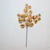 Flores Artificiais Douradas Flores de Véspera de Ano Novo Casamento Atacado Balde de Bênçãos Folhas Douradas DIY Flores Artificiais Transfronteiriças Decorações de Ano Novo para Casa
