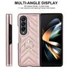 Para Samsung ZFold5 funda para teléfono soporte de hebilla de anillo zfold3 pantalla plegable funda de cuero cubierta protectora transfronteriza
