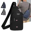 Nova Bolsa de Peito para Homens, Bolsa Transversal de Ombro Único, Bolsa Transversal Casual, Bolsa de Tiracolo de Peito em Tecido de Nylon, Pequena Bolsa Tendência para Homens