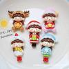 Navidad niña princesa baile resina accesorios DIY funda de teléfono accesorios para el cabello horquilla pegatina refrigerador caja de almacenamiento colgante parche