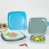 Prato de melamina Kaibaiya imitação de porcelana plástico prato quadrado prato quadrado opcional prato de fast food prato de arroz coberto comercial