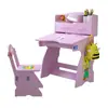 Mesa de Estudo Infantil com Estante Conjunto de Mesa de Escrita e Cadeira Mesa e Cadeira para Aluno do Ensino Fundamental Menina Menino Casa Elevatória