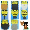 Barba Falsa 2026, Barba Grande, Barba de Barbilla, Accesorios de Barba Falsa para Halloween y Navidad