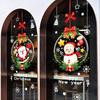 Adesivos de Parede de Natal 2026, Adesivos Eletrostáticos para Vitrines, Adesivos Autoadesivos, Adesivos de Porta, Decalques de Janela para Decoração de Cena, Decoração de Casa