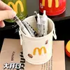 Portalápices Lindo y Creativo con Estética Vintage, Decoración Elegante y Única para Escritorios de Estudiantes y Almacenamiento de Papelería de Oficina