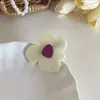 Nuevos pasadores florales para niñas, pasadores laterales sencillos para fleco, pasadores pequeños, accesorios para el cabello inspirados en la dopamina, prácticos y portátiles