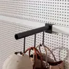 Armario Metálico Accesorios de Tablero Perforado Negro y Blanco Vertical Sin Taladro Almacenamiento de Ropa Almacenamiento Estante Decorativo