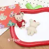 Broche de Boneca Urso Maçã Coelho Desenho Animado Coreano Acessórios de Cabelo Acessórios DIY Saia Vermelha Acessórios de Roupa Coelho