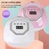 Lámpara de uñas máquina de fototerapia para el hogar lámpara de curado secado rápido no oscurece las manos esmalte de uñas lámpara de fototerapia LED especial para tienda de esmaltes de uñas