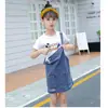 Falda de Peto de Primavera y Otoño para Niñas 2024 Nuevo Estilo Estilo Coreano Vestido Infantil Falda de Peto Vaquera Casual para Niños y Niños de Mediana Edad