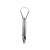 Fabricantes mayorista transfronterizo acero inoxidable raspador de lengua limpiador de lengua cuidado de limpieza bucal cepillo de lengua raspador de lengua