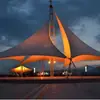 Parque Infantil Tenda de Membrana Tensional Cobertura de Paisagismo Gazebo Estrutura de Membrana Arquibancadas de Estádio Cobertura de Chuva Lazer ao Ar Livre Guarda-sol Externo