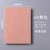 Cuaderno A5 Transfronterizo con Logo Personalizado con Banda Elástica de Cuero Suave, Cuaderno de Color Liso para Reuniones de Oficina y Negocios de Alta Calidad