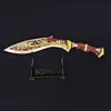 Delta Juego Periférico S10 Elegy Fission Cuchillo de Juguete Grande Depredador Fission con Estuche de Cuero Modelo de Juguete
