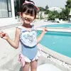 Roupa de banho infantil Baby Girl Hot Spring Bonito Menina princesa maiô pequeno, médio e grande Crianças Bebê e crianças pequenas Siaman Swimsuit