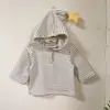 Sudadera con Capucha de Estrella Estilo Coreano 26 Nueva Primavera Top para Niños Unisex Bebé Sudadera con Capucha de Rayas Manga Larga Algodón