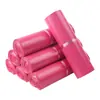 Bolsas express cor rosa choque em estoque, material semi-novo, baixa pressão, à prova d'água e à prova de explosão, para embalagem de roupas de e-commerce, atacado de fábrica