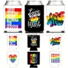 Funda para Taza de Refresco de Material de Buceo Transfronteriza 12oz Impresa Funda para Taza de Cerveza Aislada Plegable Funda para Lata de Bebida Venta Caliente Transfronteriza