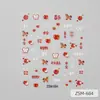 Pegatinas para Uñas 2026 Año del Caballo Rojas Festivas con Foil Dorado Dibujos Animados Decoraciones para Uñas Pegatinas para Uñas 5D Tridimensionales en Relieve