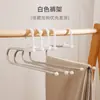 Perchero para pantalones con forma de ganso, estante de almacenamiento para armario de acero inoxidable de una sola capa antideslizante para el hogar, perchero a prueba de óxido con forma de Z