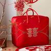 Bolsa de Armazenamento para Dote de Casamento, Conjunto de Quatro Peças para Casamento, Colcha de Casamento Vermelha, Bolsa de Embalagem para Colcha, Velas Oxford de Cetim